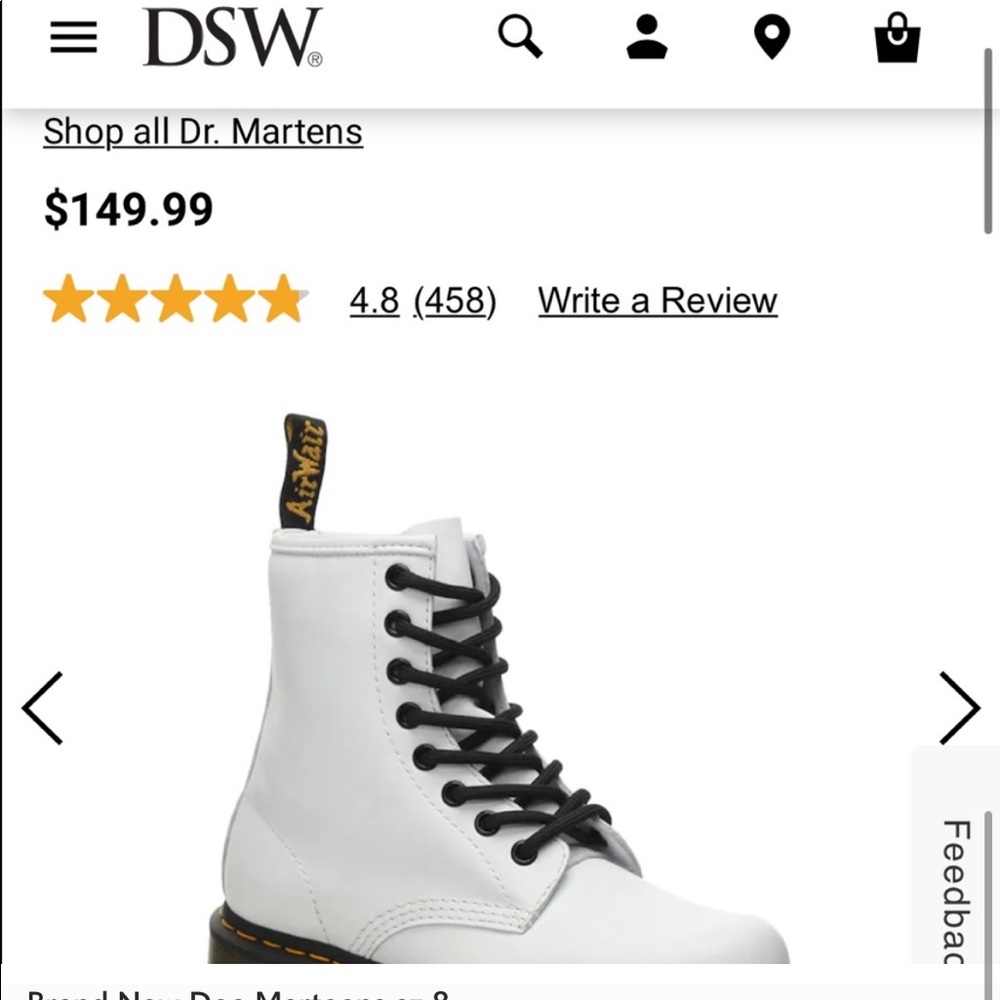 Dr Marten White Boots ***New****